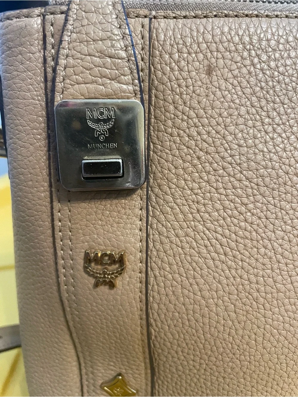MCM Visetos Monogram Essential Tote
